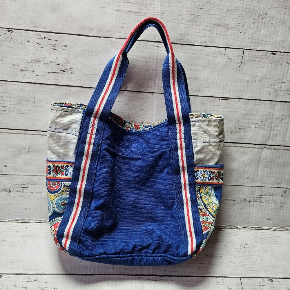 Vera Bradley Color Block Tote Marina Paisley
